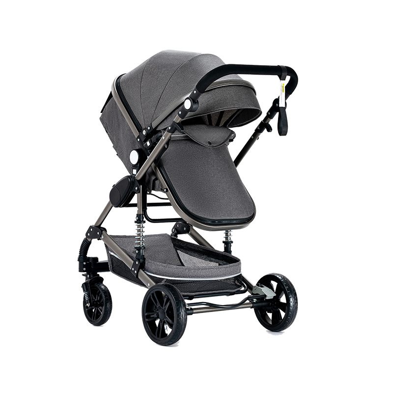 Sianldcone Grey 3-in-1 Baby Stroller