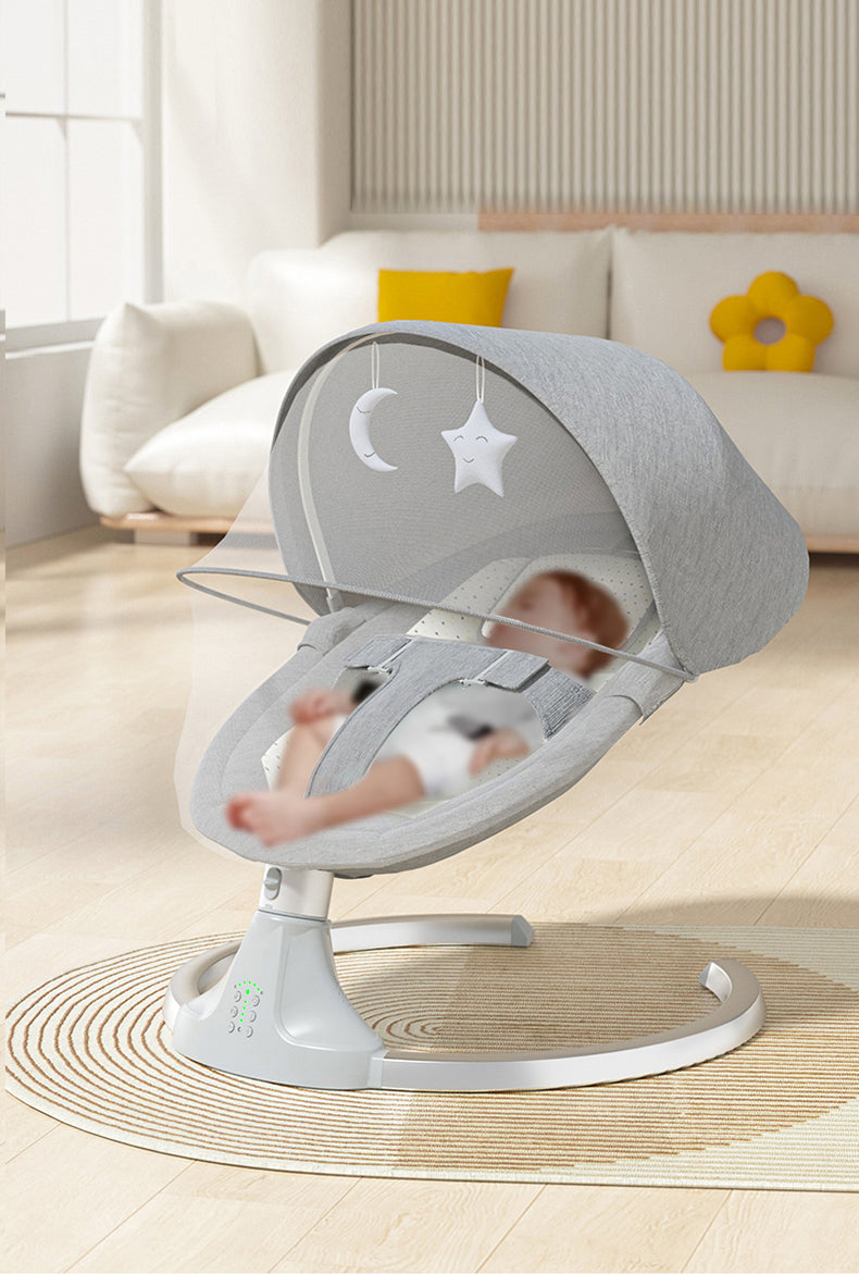 Sianldcone M3 Electric Baby Bouncer with Canopy and Toys