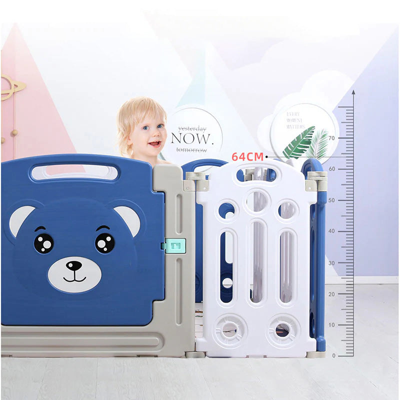 Sianldcone WLC Playpen, 64cm Heightened Fence, with baby