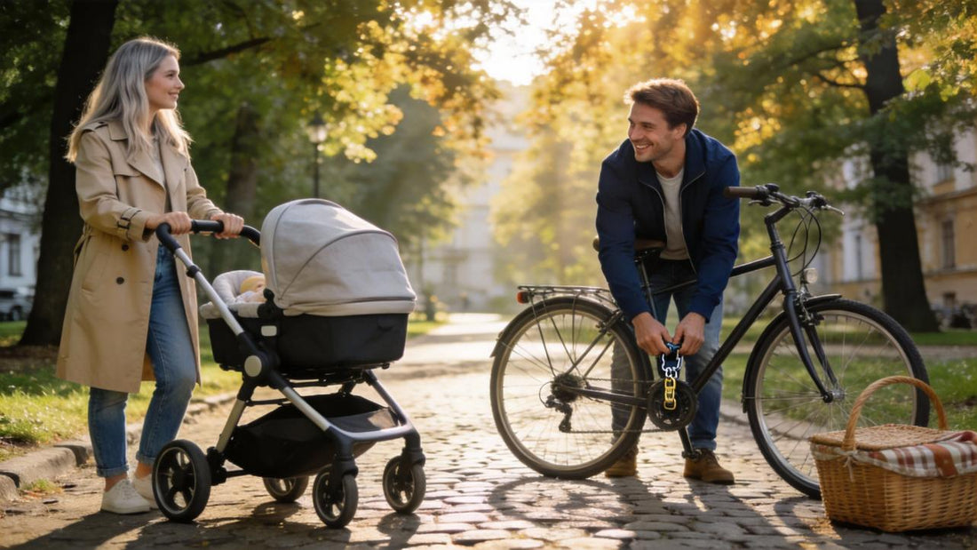How to Secure Your Stroller with a Bike Lock (And Where to Attach It)