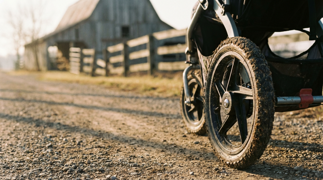 Farm Living Strollers: Mud-Ready Tires and Suspension