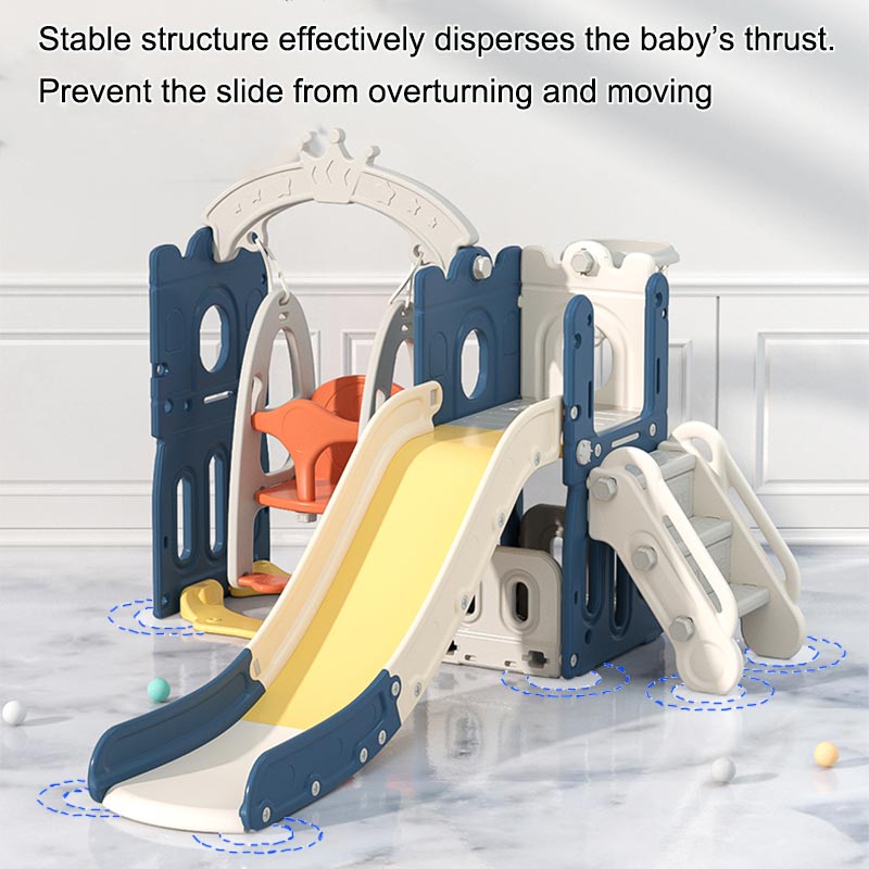 Sianldcone Versatile Baby Slide Swing Set - Stable Structure Prevent The Slide From Overturning and Moving