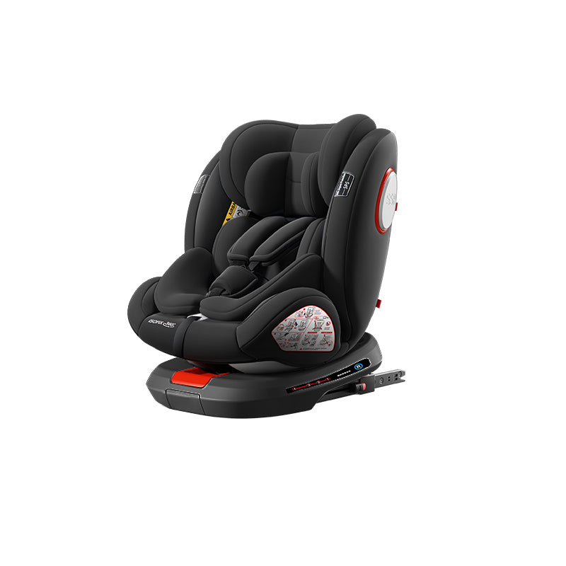 Sianldcone Black C007 car seat with 360 rotation and ISOFIX