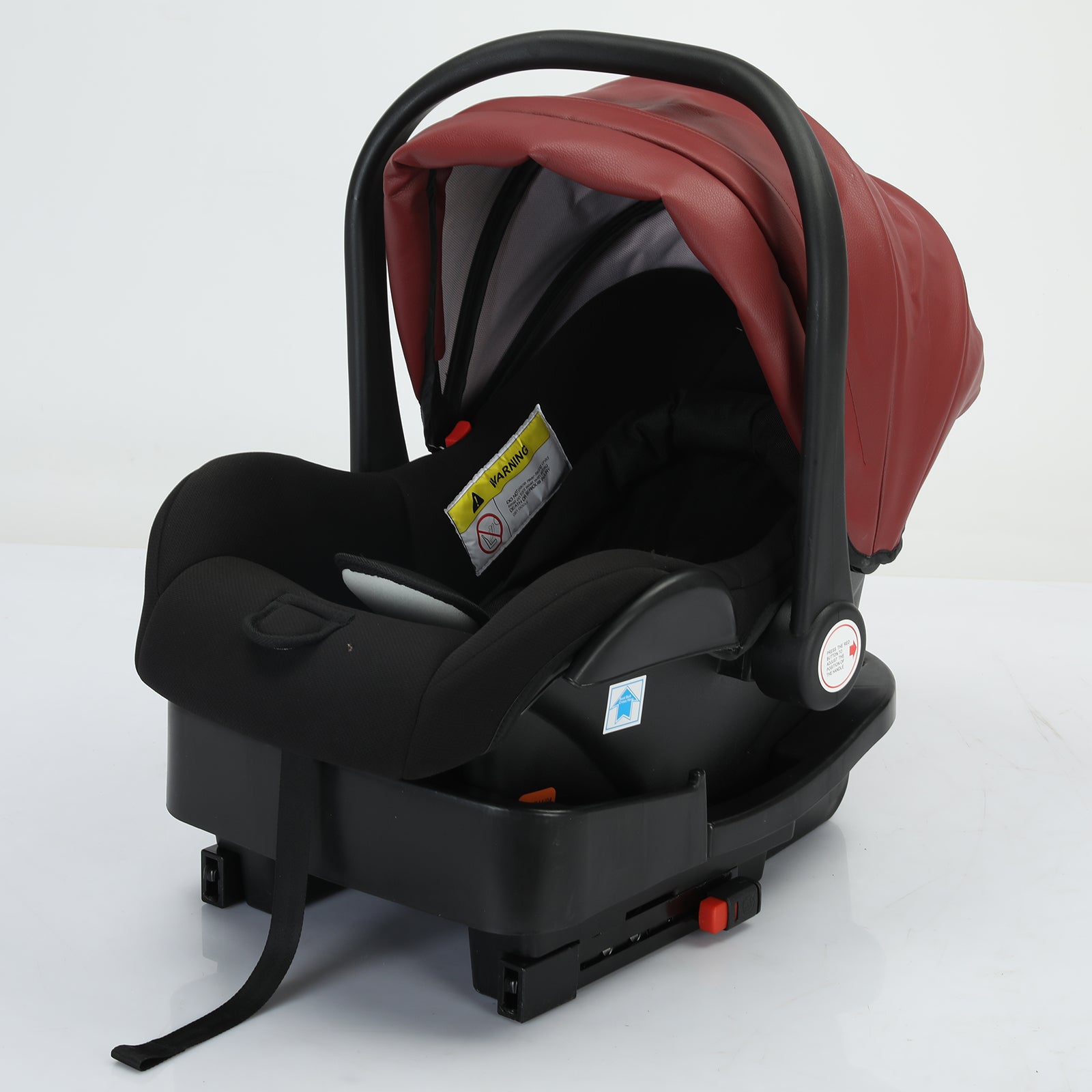 Sianldcone R518 Infant Car Seat with Maroon Canopy