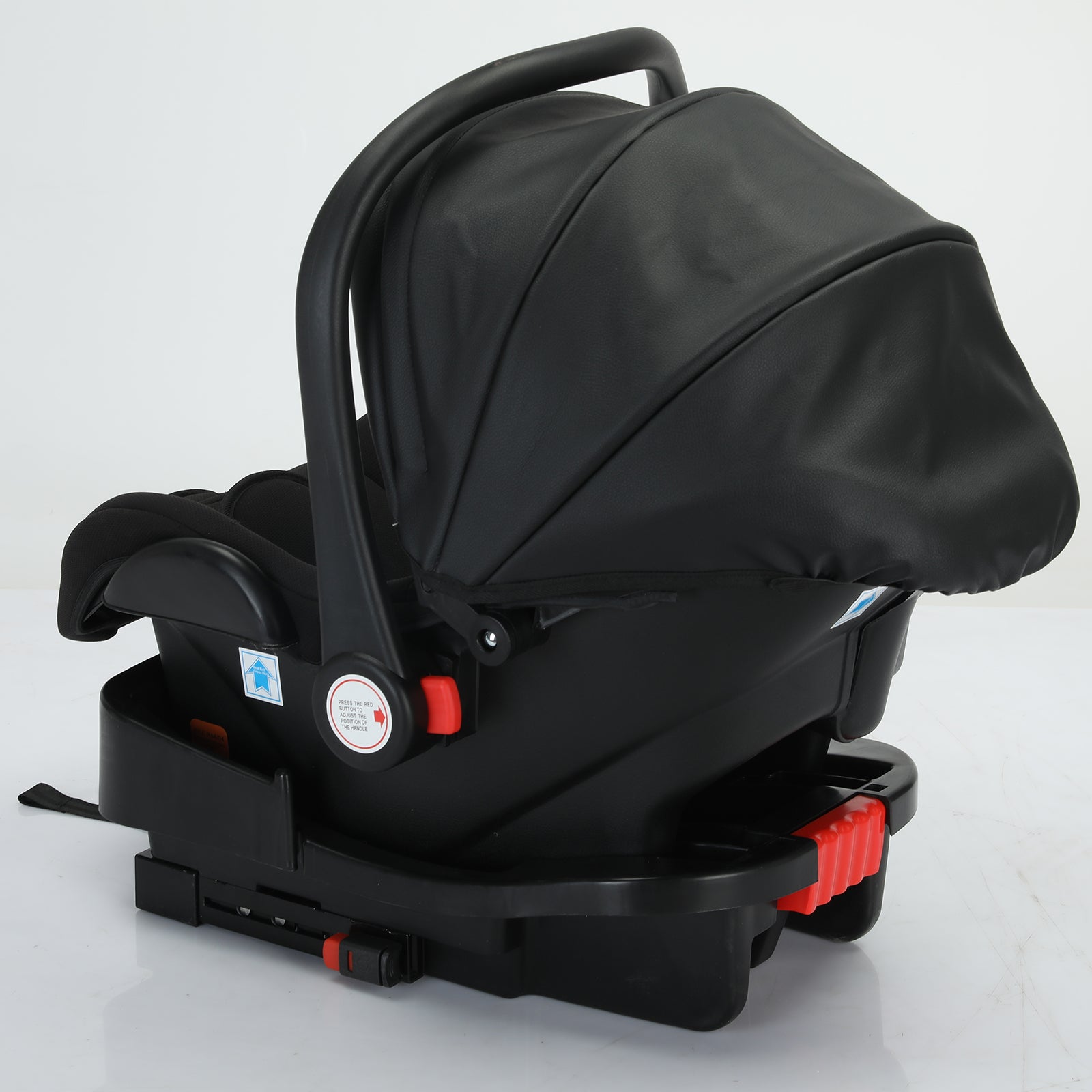 Sianldcone R518 Infant Car Seat - Black with Canopy