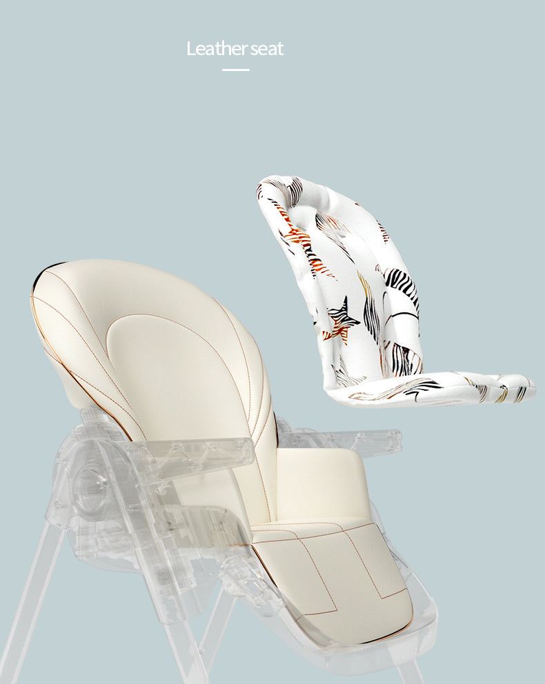 Sianldcone CZY Baby High Chair - Leather Seat Detail