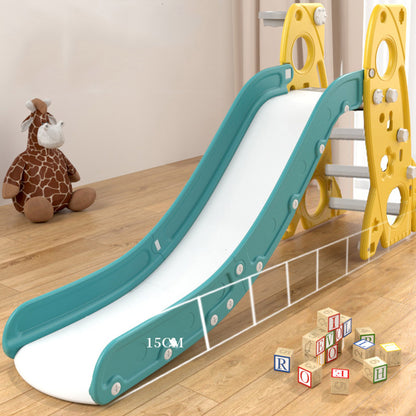 Sianldcone Safety Baby Slide Swing Set - Elevated and extended slideway & buffer the decline