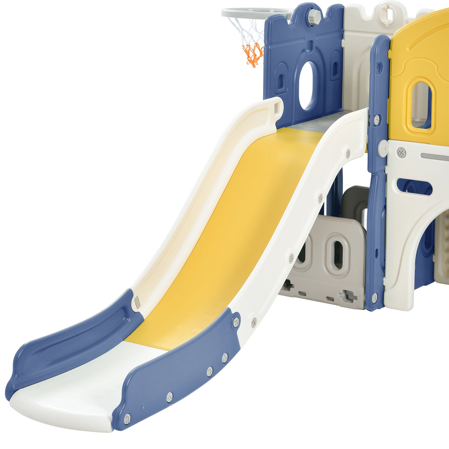 Sianldcone Aisle Baby Slide - Sturdy plastic construction with a variety of interactive play elements.