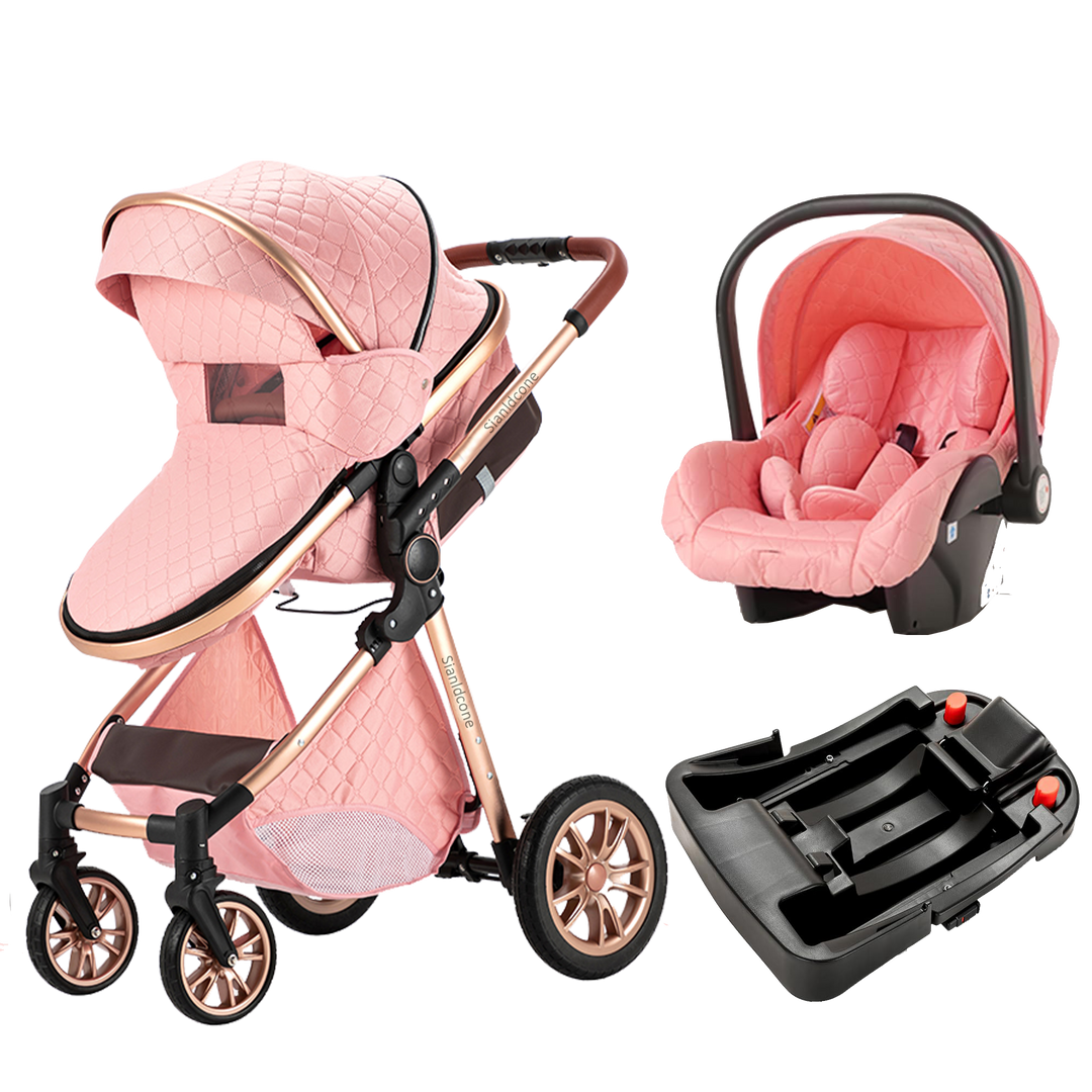 sianldcone 3 in 1 baby stroller with car seat base