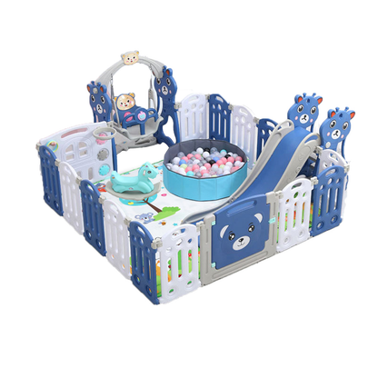 Sianldcone WLB Baby Playpen Set - Multi-functional play area with slide, swing, and ball pit